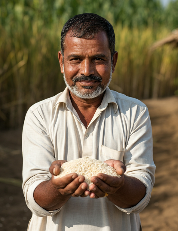 Person working with materials